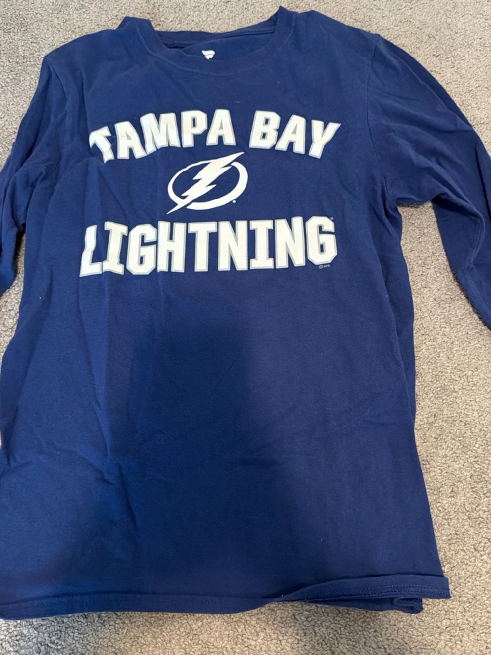 Fanatics Tampa Bay Lightning Navy Blue Long Sleeve Tee